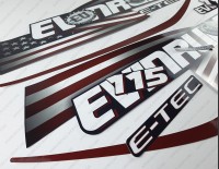 Evinrude 115HP E-tec 2007-2017 USA Flag Blue Cowl Outboard Decal Kit Evinrude 115HP E-tec 2007-2017 USA Flag Blue Cowl Outboard Decal Kit